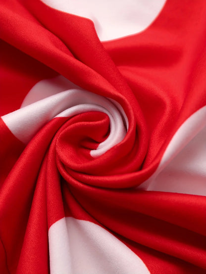 Casual Dresses Elegant Women Long Dress Sleeve Female Robe Bow Knot Polka Dots Girl's Vestidos Lady's Maxi Dresses