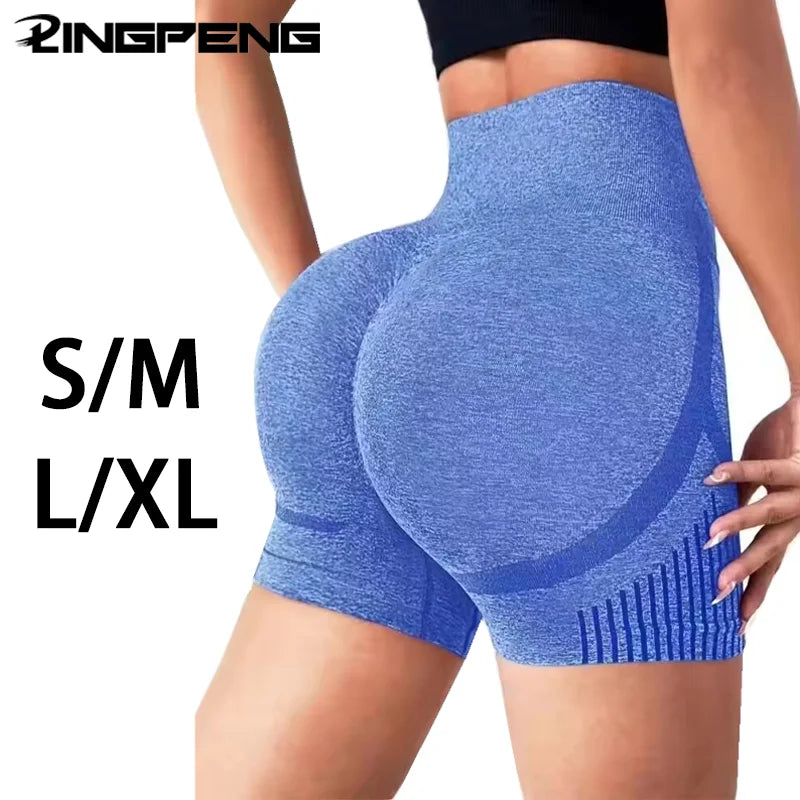 Women Yoga Shorts High Waist Workout Shorts Fitness Yoga Lift Butt Fitness Ladies Yoga Gym Running Short Pants Sportswear