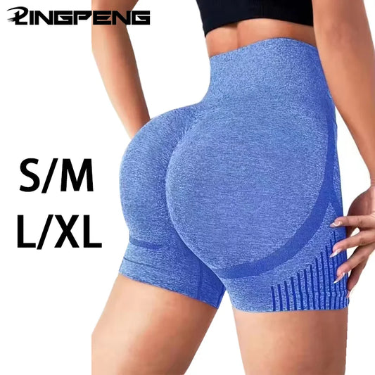 Women Yoga Shorts High Waist Workout Shorts Fitness Yoga Lift Butt Fitness Ladies Yoga Gym Running Short Pants Sportswear