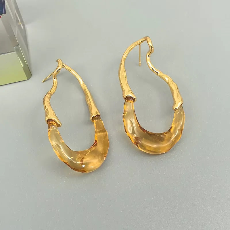 Modern Jewelry European and American Design Irregular Earrings For Women Party Gifts Exaggerative Ear Accessories Hot Selling