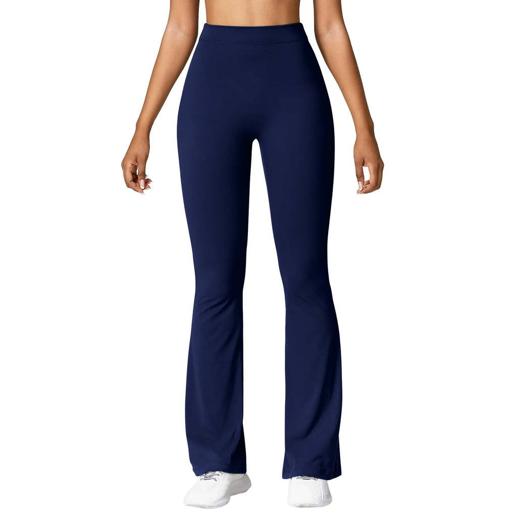 Women'S Slim Fit Yoga Pants Womens Stretch Yoga Leggings Fitness Running Gym Sports Full Length Active Pants Flared Trousers