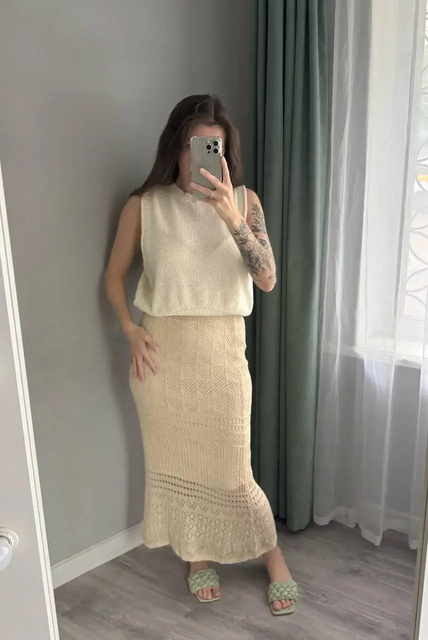 Women Skirt Summer Long Skirts Midi High Waist Girls Solid Vintage Skrits Sexy A Line Harajuku Skirt Y2k Kawaii Lace Pleated