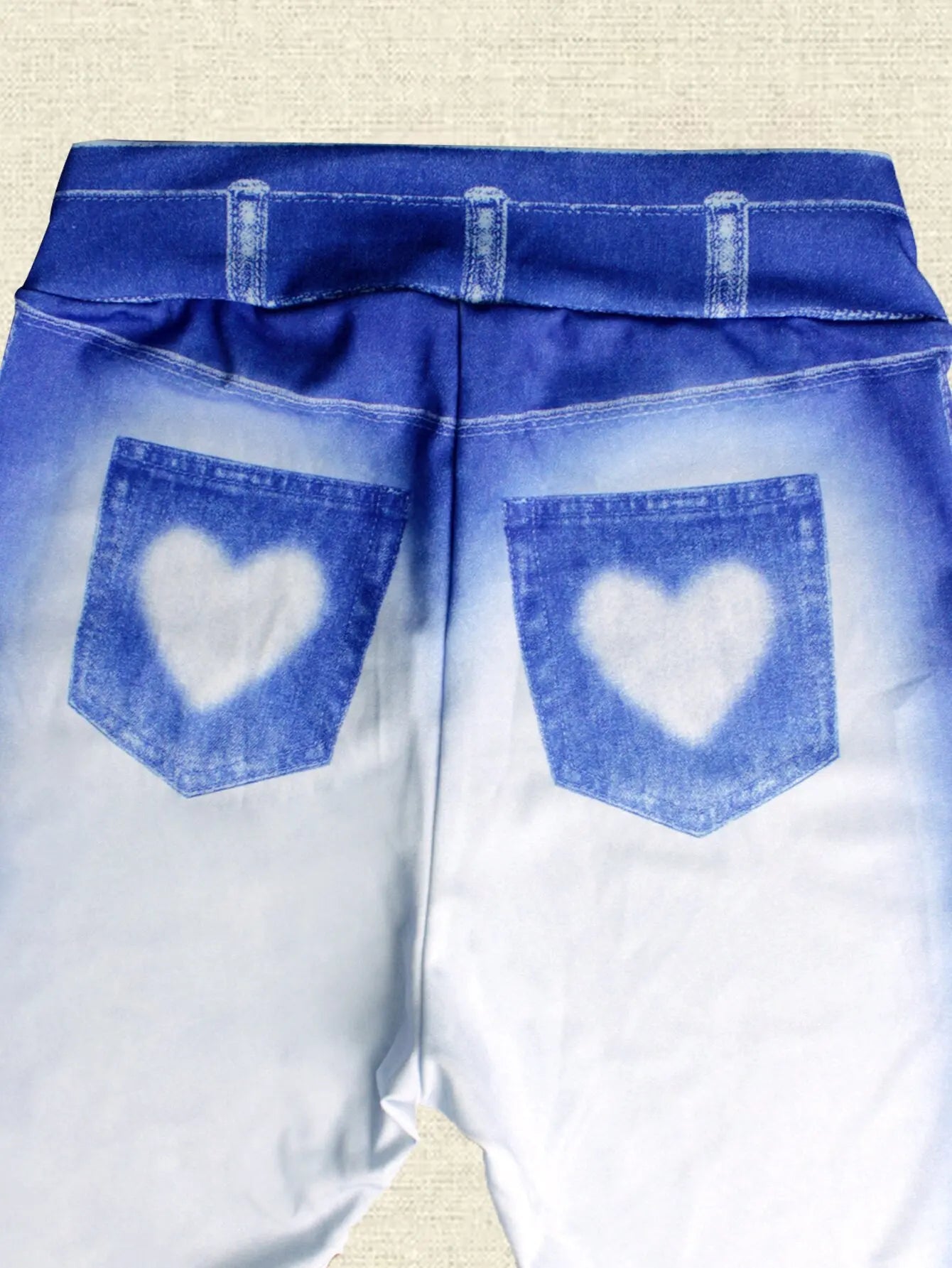 Women Love Fake Pocket Print Leggings High Waist Stretchy Jean Legging Fashion Casual Pencil Pants Yoga Fitness Slim Leggings