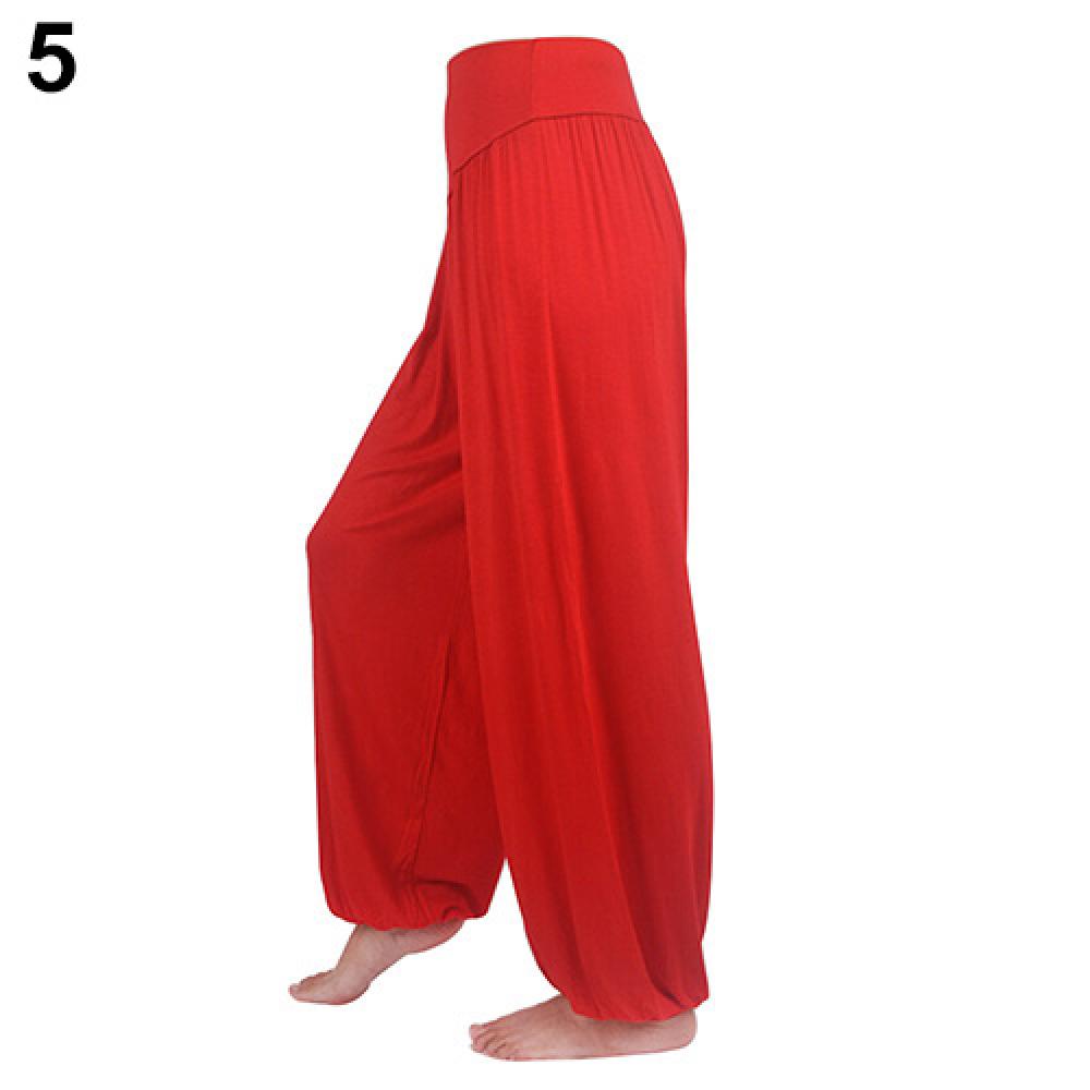 Women's Comfy Harem Yoga Loose Long Pants Belly Dance Boho Sports Wide Trousers Bloomers Dancewear Lady Sweatpants Harlan Pants