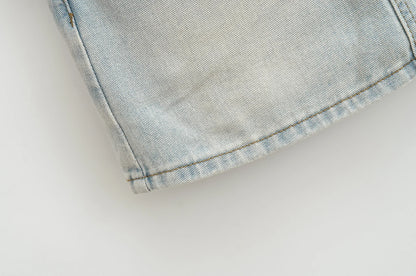 Mini skirts for women high waisted denim skirt black distressed jeans skirts womens 2024 Summer clothes blue jean skirts ripped