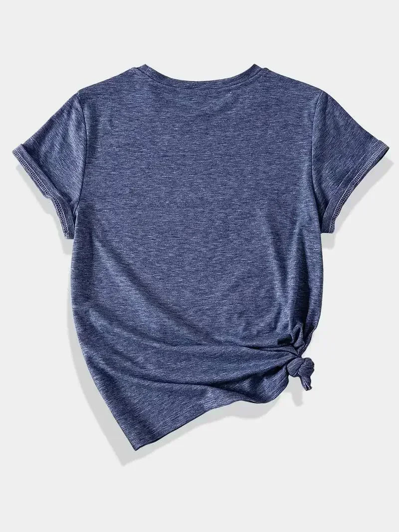 Plus Size Tops Women Clothes Inspirational - style Black T - shirt with Flower Motif Print ，Soft And Comfortable，Summer Outfits