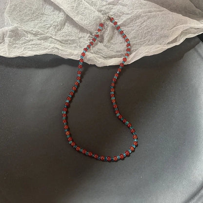 Flower Aesthetic Necklace For Women Adjustable Chain Girls Party Birthday Gift Amber Jewelry Gift Accessories Wholesale