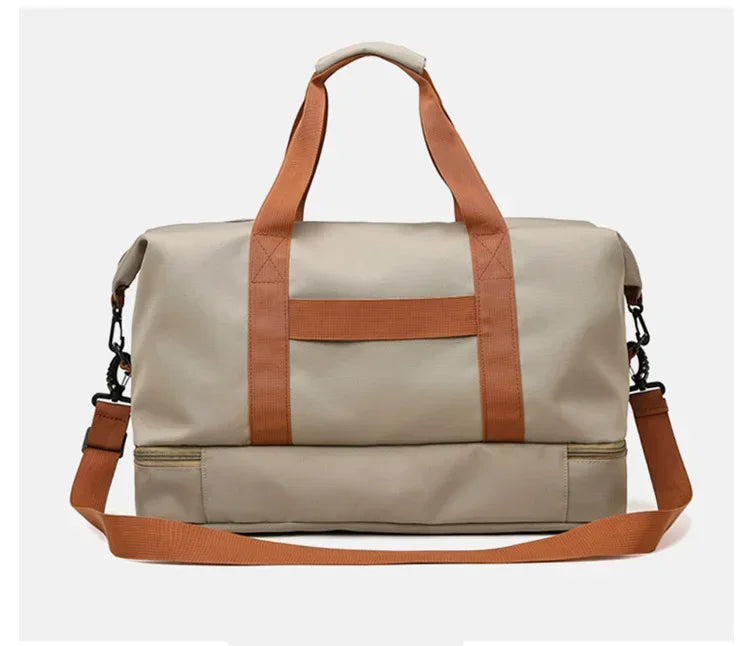 Fashion Travel Bags For Women Large Capacity Men's Sports bag Waterproof Female Messenger Bag Dry And Wet Dropshipping