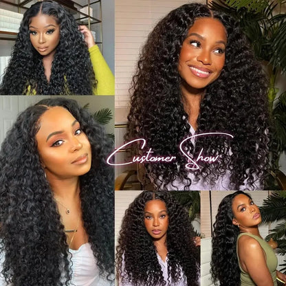 Deep Wave Human Hair Bundles Brazilian Hair Natural Color Deep Wave One Weave Bundles Unprocessed Human Hair 30 40 Inches