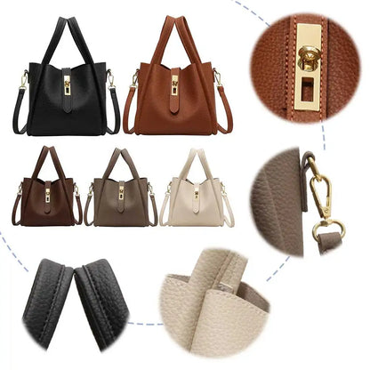 Stylish Bucket Bag for Women with Magnetic Closure Crafted from Durable PU Leather Ideal for Work and Travel Use