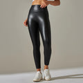 PU Leather Pants Yoga Leggings for External Wear High Waist Leather Sexy Leggings Trousers Women's Stretch Pantalon