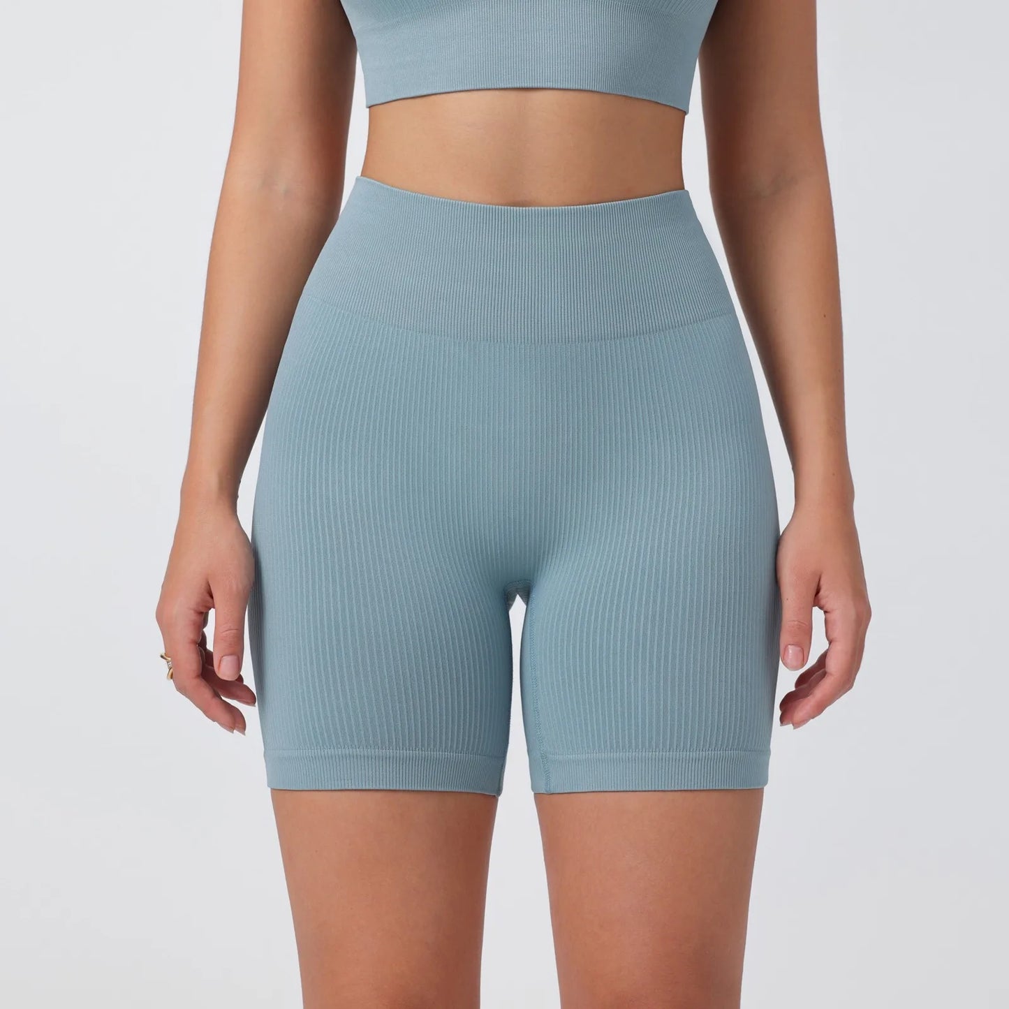 Women's Summer Loose Solid Color Yoga Pants Comfy Workout Pants Slim Female High Elastic Waist Skinny Yoga Running Sporty Shorts