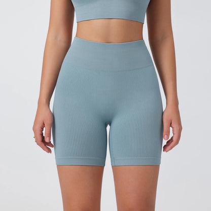 Women's Summer Loose Solid Color Yoga Pants Comfy Workout Pants Slim Female High Elastic Waist Skinny Yoga Running Sporty Shorts