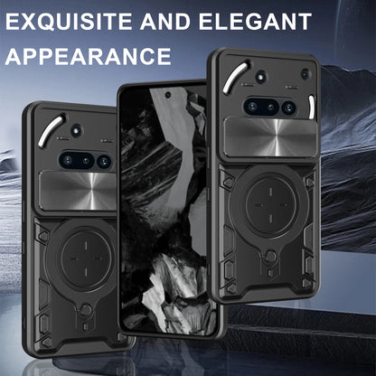 Protective Cover For Nothing Phone 3a Case With Ring Stand Holder Lens Protection Fundas Coque Capa