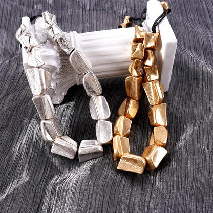 Hip-hop Style Men's And Women's Necklaces 2025 New Concert Runway Accessories With Exaggerated Irregular Collarbone Chains