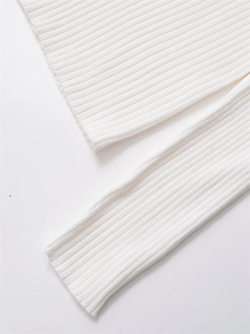 Women's Tops New Fall 2025 Solid Color Long Sleeve Lapel Slim Knit Top Sexy V-Neck Design Casual Fashion Personality Versatile