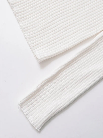 Women's Tops New Fall 2025 Solid Color Long Sleeve Lapel Slim Knit Top Sexy V-Neck Design Casual Fashion Personality Versatile