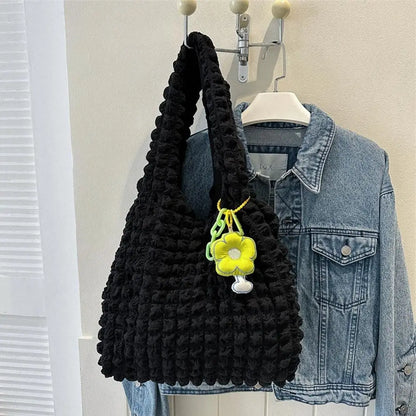 Women Girls Large Capacity Shoulder Bags Female Tote Bags Underarm Bags Causual Shopping Handbags(Pendants not included)