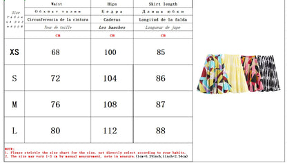 Skirts Summer Women's 2025 New Chic Print High Waist Women's Skirts Fashion Joker Street Youth Holiday Travel Skirts