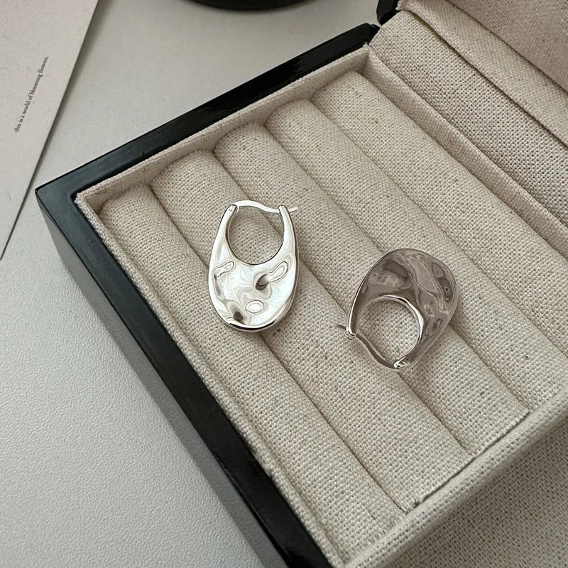 925 Sterling Silver Earrings For Women Trendy Simple Shinning Earring Jewelry Prevent Allergy Party Christmas Accessories