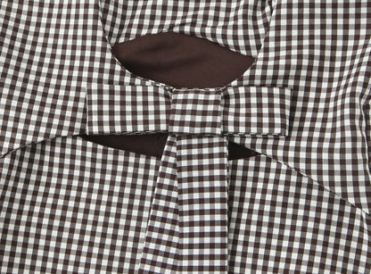 Tops For Women Bow Embellished Small Plaid Top 2025 Summer Camisole Sleeveless Top Woman Tops Women's Tank Top