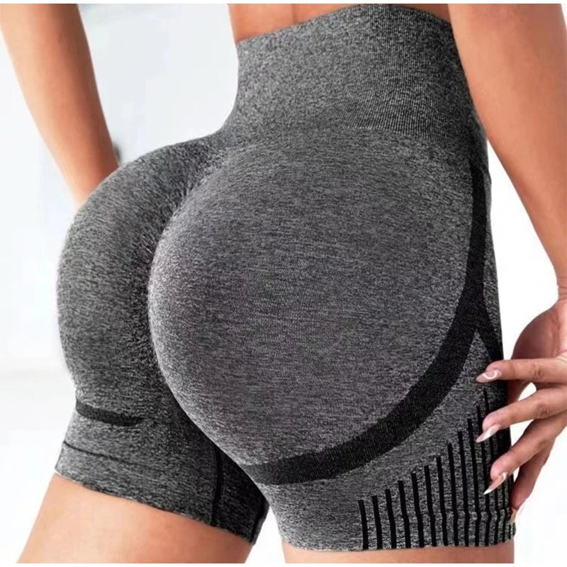 Women Yoga Shorts High Waisted and Hip Lifting Yoga Pants Outdoor Running Fitness Shorts Breathable Quick-dry Sportswear Pants