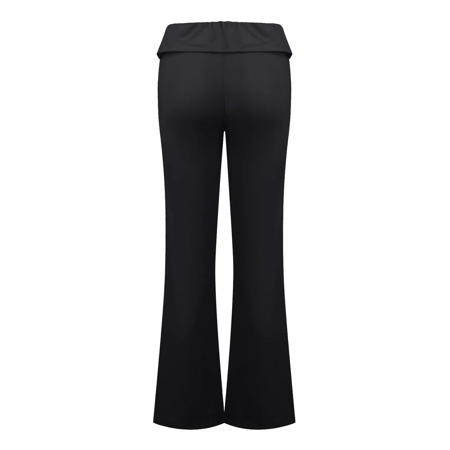 Long Pants Women Fashion Trousers Solid Elastic Leggings Flare Bottoms High Waist Wide Leg Athletic Yoga Bell Pants Summer