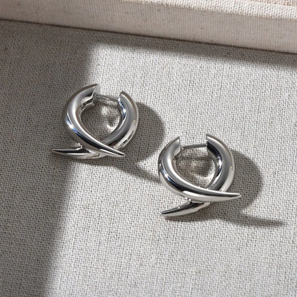 European American Fashion Brass S925 Silver Detachable Trendy Women's Earrings Suitable for Wedding Party Gifts