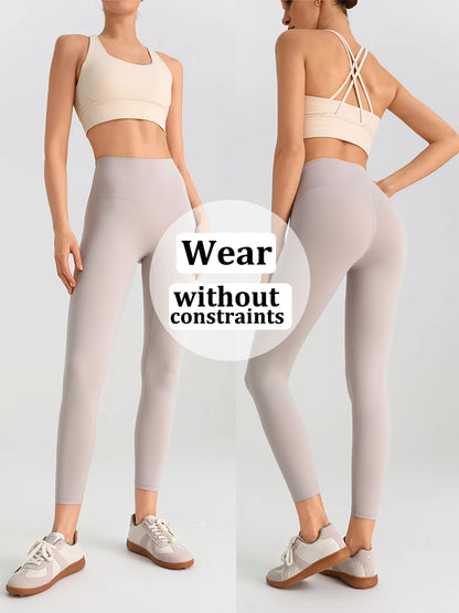 Women's Yoga Pants Gym Leggings Lady's Girl Fitness Soft touch Tights High Waist Elastic Breathable No T Line Sports Pants
