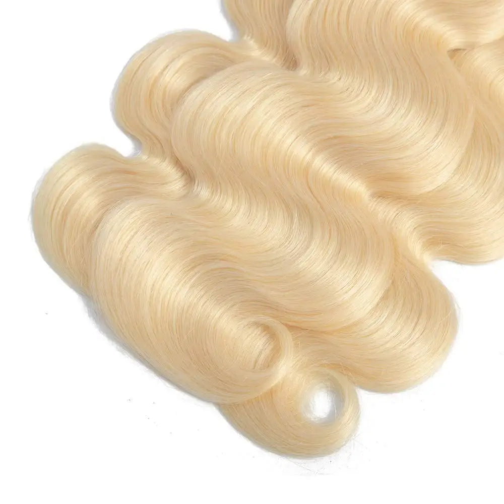 613 Blonde Hair Bundles Brazilian Hair Weave Bundle Body Wave Virgin Human Hair Long 26 28 30 32 Inches Human Hair Extension 10A