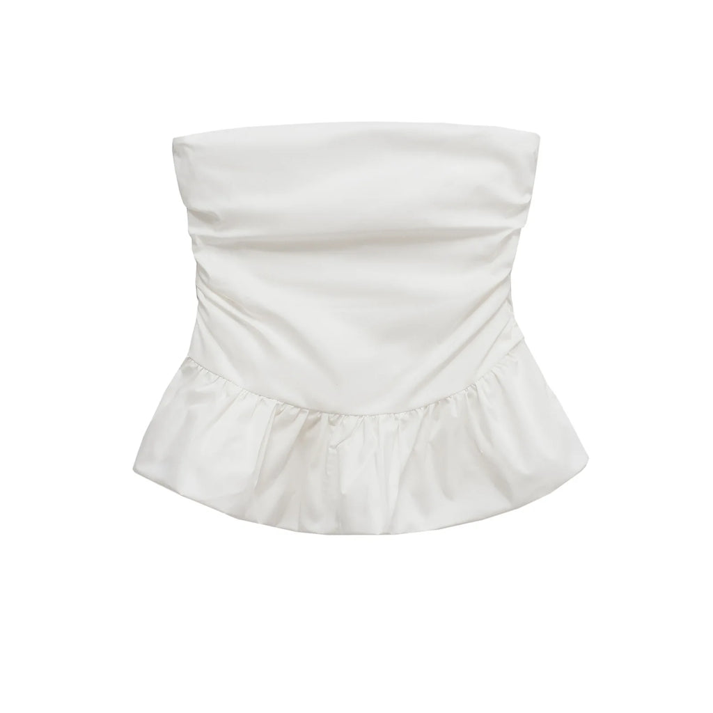 European and American 2025 new women's clothing European and American style fashionable sexy tube top