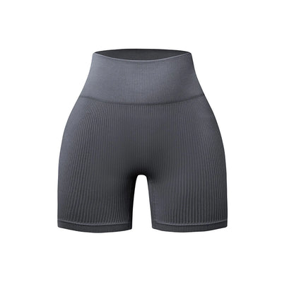 Women's Summer Loose Solid Color Yoga Pants Comfy Workout Pants Slim Female High Elastic Waist Skinny Yoga Running Sporty Shorts