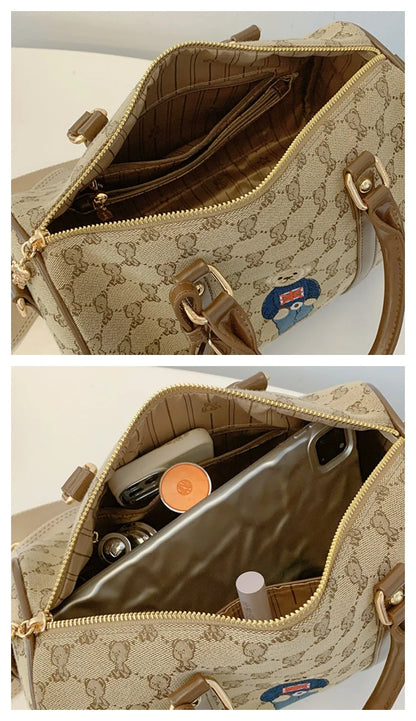 New Women Pillow Bag Large Capacity Fashion Lightweight Luggage Travel Bag Designer Retro Female Handbag Shoulder Crossbody Bags