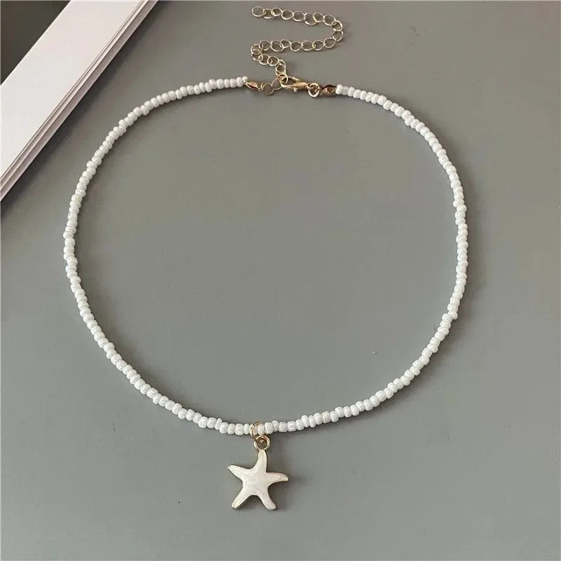 Elegant Spring Summer Necklace for Women Girls Cute Romantic Short Neck Jewelry Party Wedding Gift Fashion Pendant Accessories