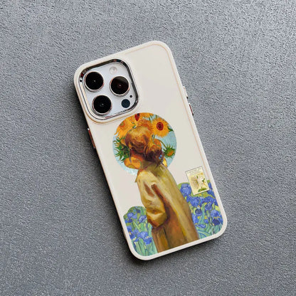 Art Painting Silicone Phone Cases For iPhone 11 12 13 14 15 Pro Max 15 14 Plus X XS XR 7 8 Plus SE 2020 Shockproof Case Cover