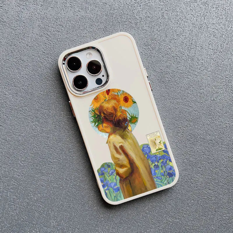 Art Painting Silicone Phone Cases For iPhone 11 12 13 14 15 Pro Max 15 14 Plus X XS XR 7 8 Plus SE 2020 Shockproof Case Cover