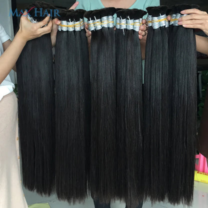 Maxhair No Weft 613 Human Hair Weave Blonde Straight Human Hair 1B 613 Ombre Blonde Vietnamese Straight Hair Bundles Remy