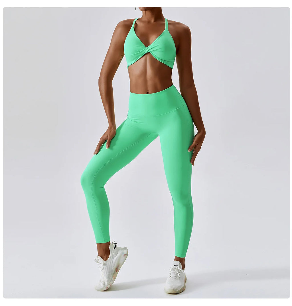 Women's Yoga Pants Nude Feeling Running Speed Dry Buttock Lifting Fitness Pants High Waist Tight Gym Push-Up Sweat Pants