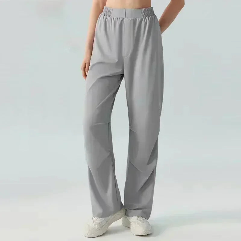 2025 Yoga Pants Women High-waisted Hip-lifting Dance Pants Flared Wide-leg Pants Sports Fitness Pants Summer