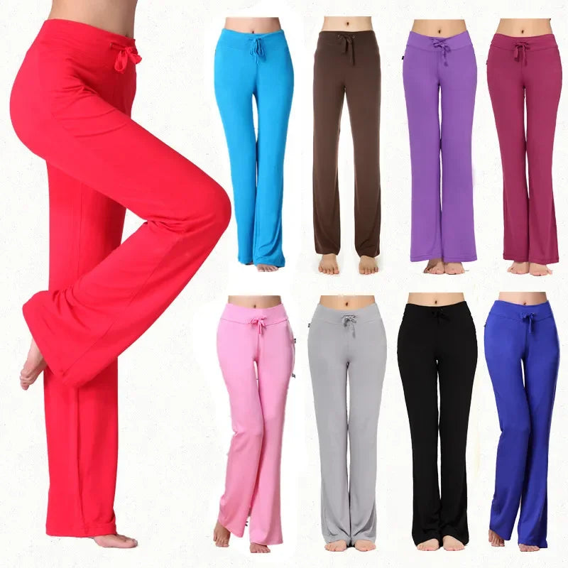 Women's Yoga Pants Summer High Waist Flared Trousers Tummy Control Workout Leggings Hot Sales Pants for Women