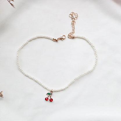 Fashion Lace Necklace For Women Adjustable Elegant Snowfake Strawberry Pendant Velvet Choker Necklace Collar Party Jewelry Gift