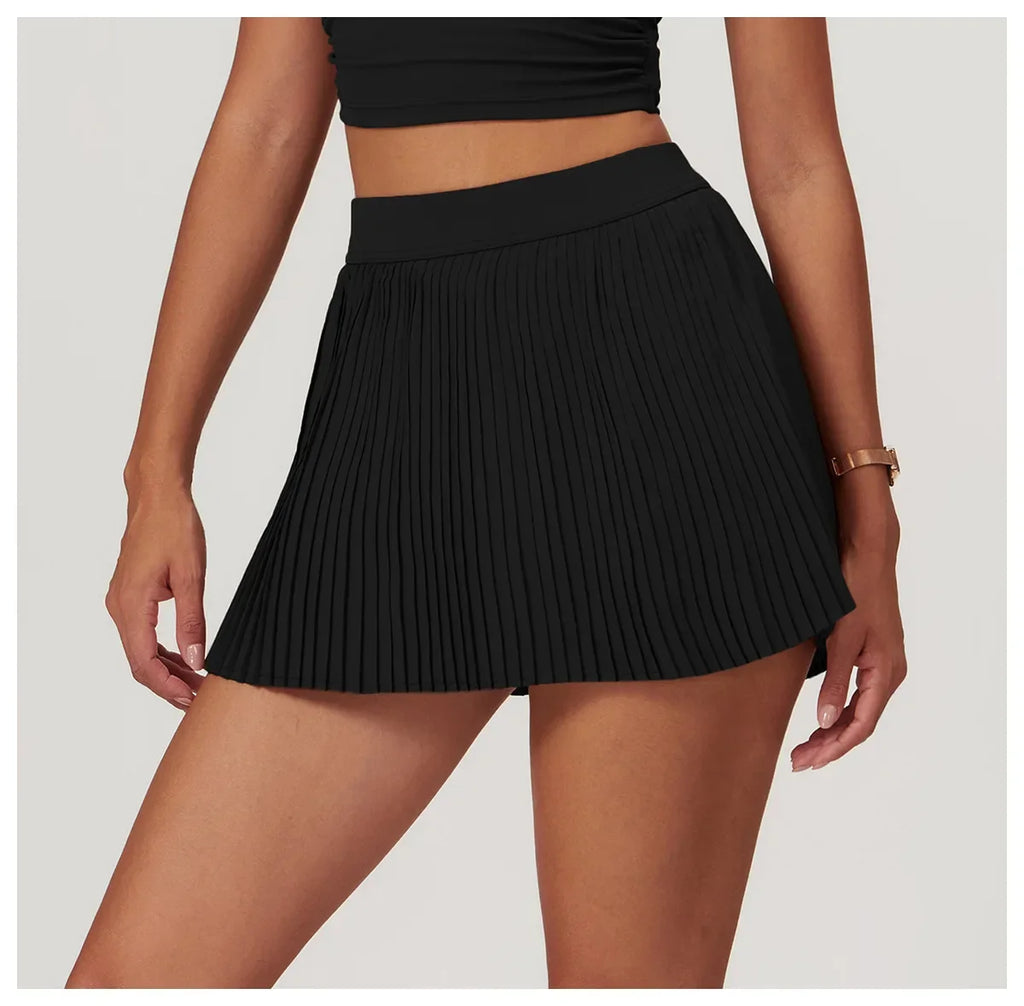 2025 Summer Fitness Skirt for Women - Quick - Dry Material Slim - Fit Design and Anti - Exposure Fake Two - Piece Style Ideal