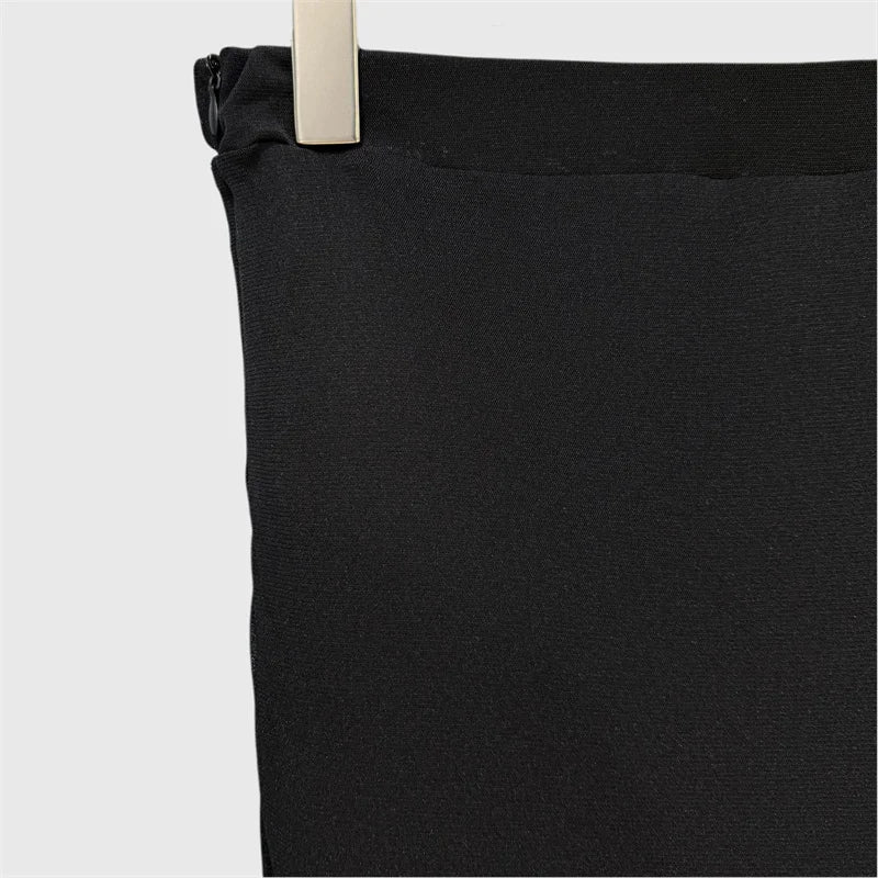 Women skirt New high waisted slim fit fishtail skirt for summer 2025 women's half skirt Translucent mesh spliced long skirt y2k