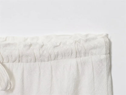 Women's Skirt New Fall 2025 Solid Color Drawstring Design Skirt Skirt Casual Fashion Personality Versatile