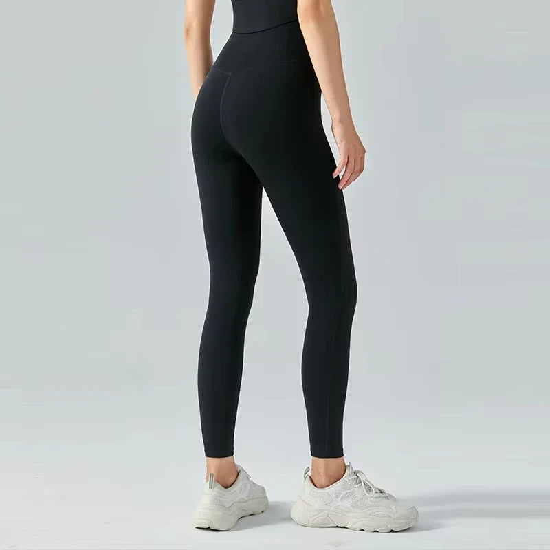 High Waisted Yoga Pants for Women, Seamless Quick Drying, Tight Fitting Running and Fitness Pants, Hip Lifting Exercise Yoga Clo