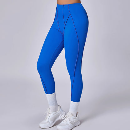 Women Nude Straps Yoga Pants Squat Proof Workout High Waist Leggings Fitness Pant Female Active Wear Legging