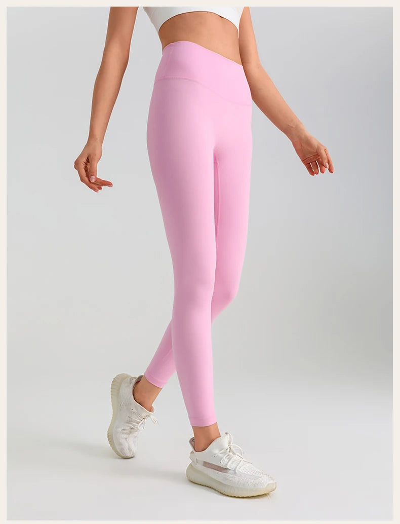 Women's Yoga Pants Gym Leggings Lady's Girl Fitness Soft touch Tights High Waist Elastic Breathable No T Line Sports Pants