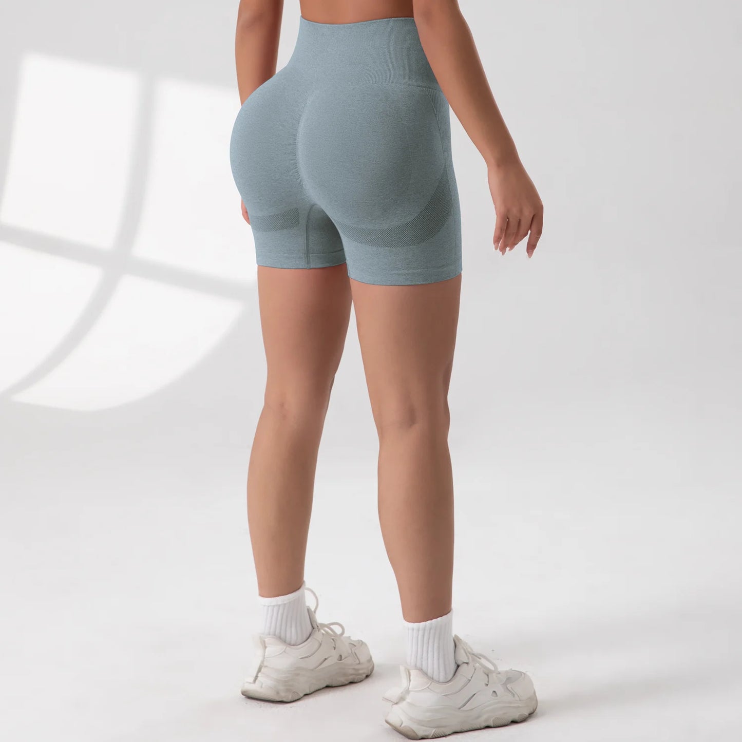 Women Yoga Shorts Legging High Waist Workout Shorts Fitness  Lift Butt Fitness Ladies Gym Running Short Pants Sportswear