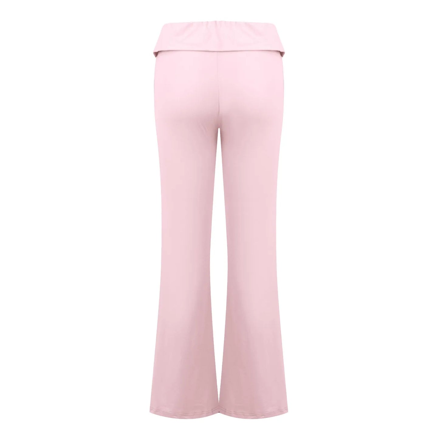 Long Pants Women Fashion Trousers Solid Elastic Leggings Flare Bottoms High Waist Wide Leg Athletic Yoga Bell Pants Summer