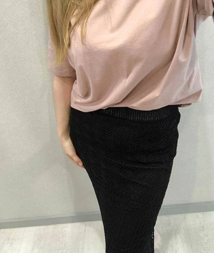 Women Skirt Summer Long Skirts Midi High Waist Girls Solid Vintage Skrits Sexy A Line Harajuku Skirt Y2k Kawaii Lace Pleated